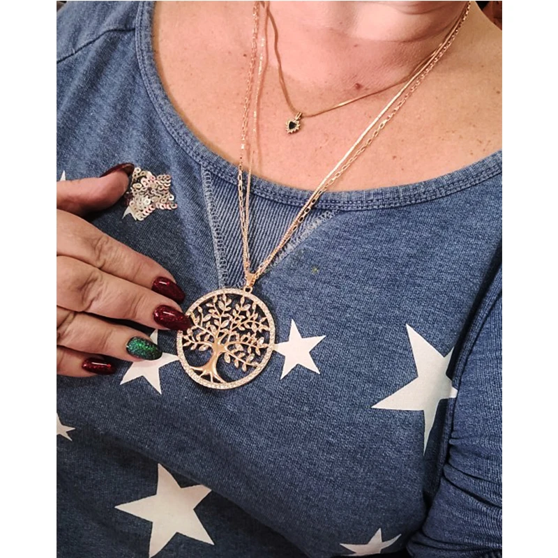 Цепочка с подвеской Дерево жизни из нержавеющей стали | Украшения и аксессуары