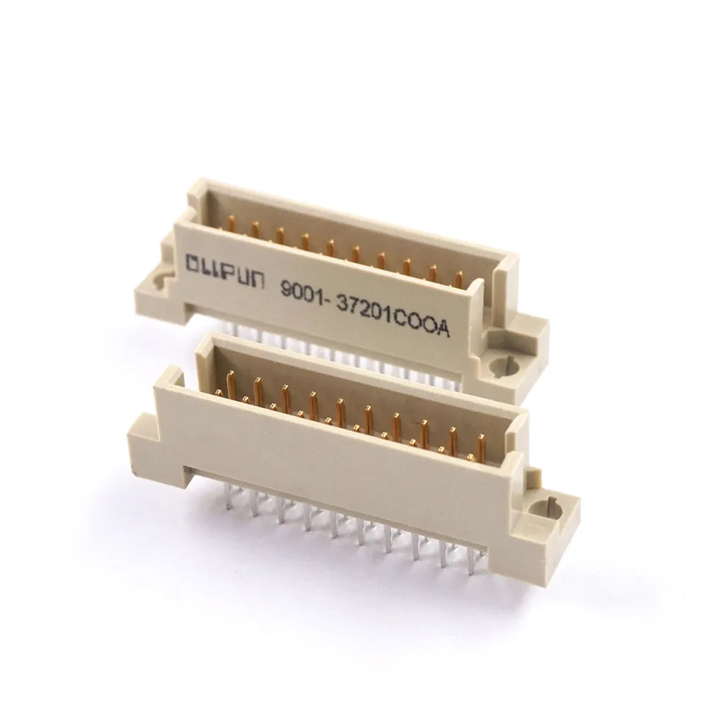 100pcs DIN 41612 Connector 2 Rows 20 Positions Plug Header Male Pins Vertical Through Hole 2x10 20Pin Pitch 2.54mm DIP | Обустройство