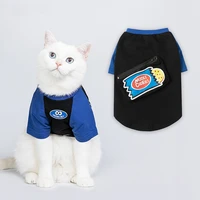 pet cat hoodies clothing with pocket small dog spring autumn fashion shirt puppy french bulldog sweatshirt