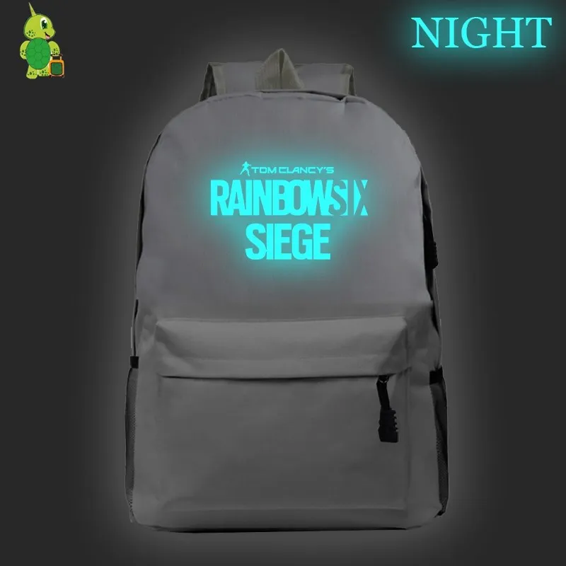 16 Игровой рюкзак Tom Clancy's Rainbow Six Siege, школьные сумки для подростков, женский и мужской рюкзак для ноутбука, дорожные сумки, детские сумки для книг - Цвет: 16
