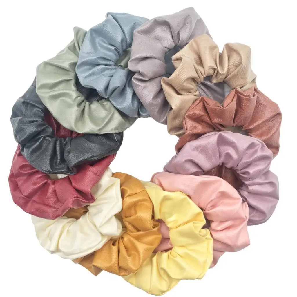 Однотонные женские резинки для волос 6 шт./лот рождественские эластичные