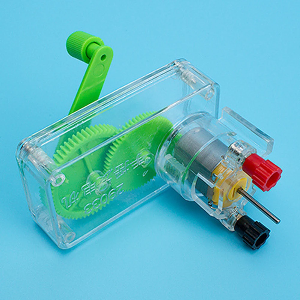 

Practical Classic Texture Assemble Electric Generator Kit Funny Portable Electricity Generation Educational Science Toy