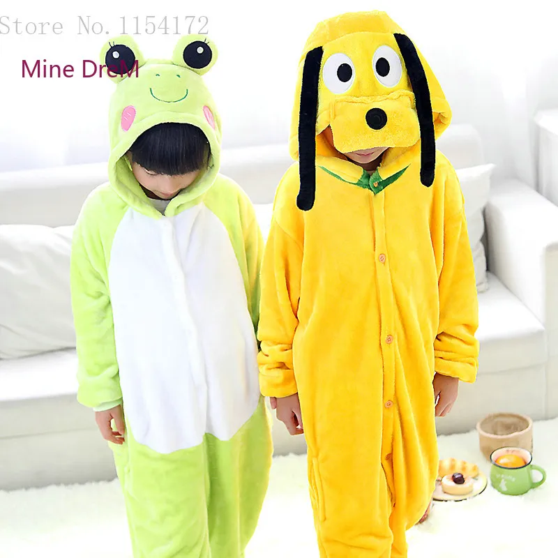 Детские комбинезоны собаки с мультяшными животными пижамы для мальчиков и