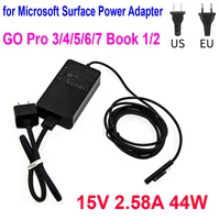 15v 2 58a 44w tablet pc supply laptop charger for microsoft surface power adapter go pro 3 pro 4 pro 5 pro 6 pro 7 book 1 2