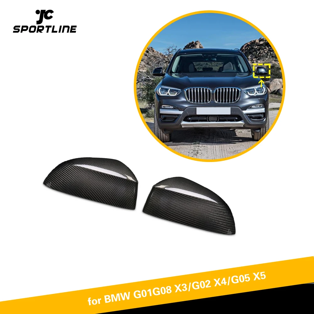 

Колпачки для зеркала заднего вида из углеродного волокна, колпачки для BMW X3 X4 X5 G01 G08 G02 G05 2018-2020, колпачки для боковых зеркал автомобиля