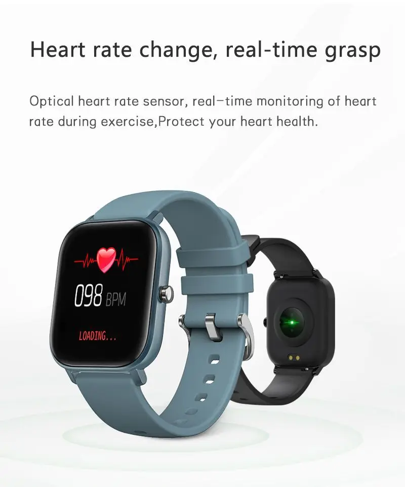 

P8 Smart Watch Men Women IP67 Waterproof Fitness Tracker Sport Heart Rate Monitor Full Touch Smartwatch for Amazfit Gts Xiaomi
