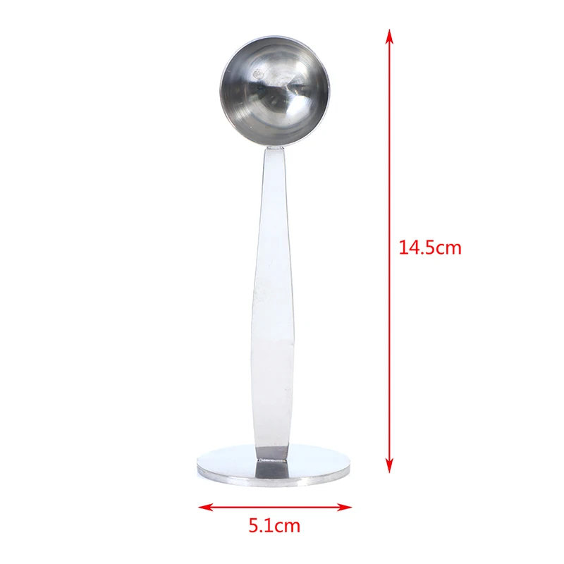 

Dual-purpose Espresso Coffee Bean Spoon Measuring Scoop Coffee Tamper Too Stainless Steel Coffee Accessories