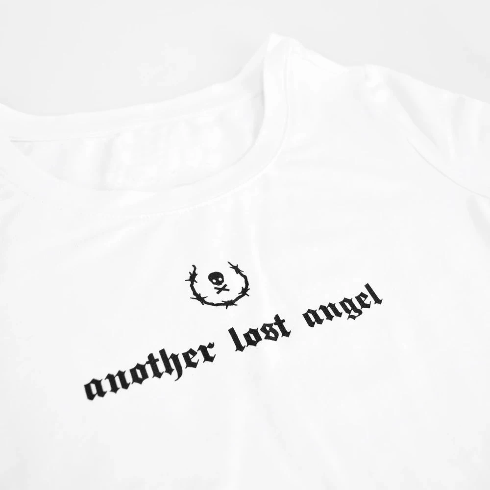 Женская готическая хипстерская футболка с графическим принтом Anker lost angel