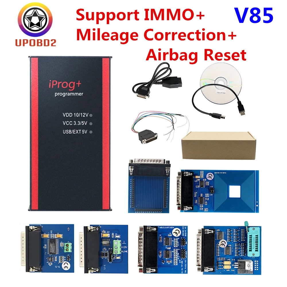 Программатор Iprog V85 с поддержкой IMMO + коррекция пробега сброс подушки