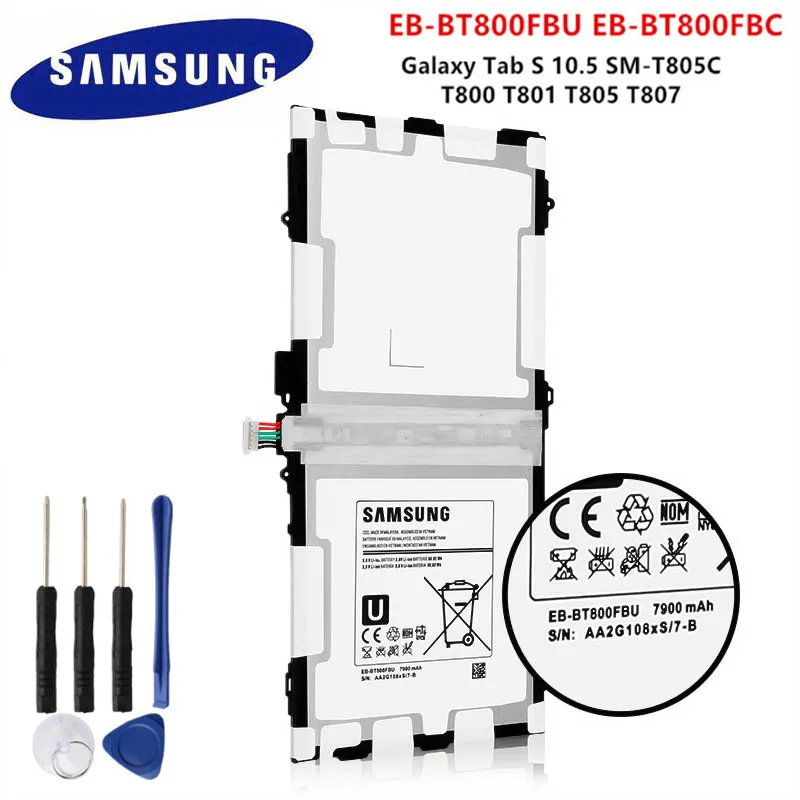Аккумулятор для планшета EB-BT800FBU EB-BT800FBE EB-BT800FBC Samsung GALAXY Tab S 10 5 SM-T800 SM-T801 T805C SM-T805 T807 7900