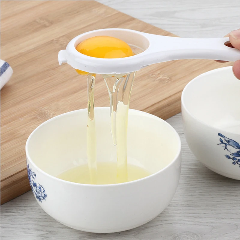 

Food Grade Plastic Egg Separator White Yolk Sifting Home Kitchen Baking Chef Dining Cooking Gadget For Household Kitchen Tools