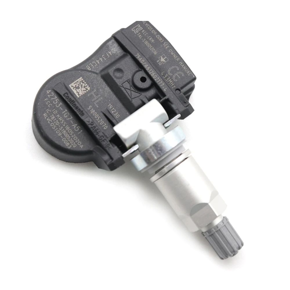 42753 tg7 a51 car tpms tyre pressure monitoring sensor for acura nsx honda pilot ridgeline 2015 2017 433mhz 42753 t6n a01 free global shipping
