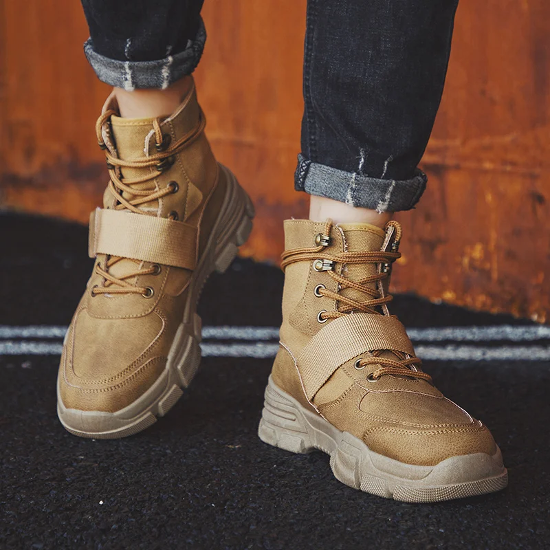 Men Military Boots Winter Leather Special Force Ankle Combat Snow Footwear Big Size |