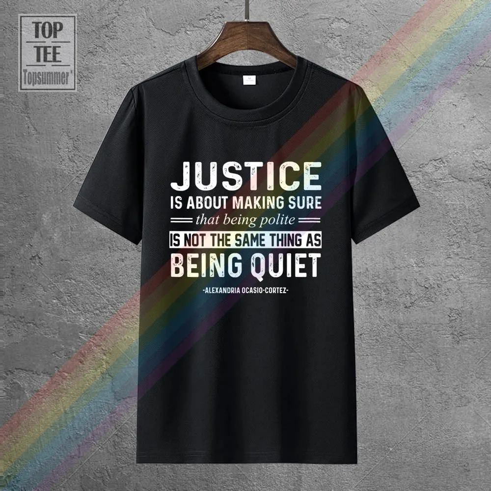 

Справедливость заключается в том, чтобы быть вежливым мужчиной, черная футболка размером M 3Xl