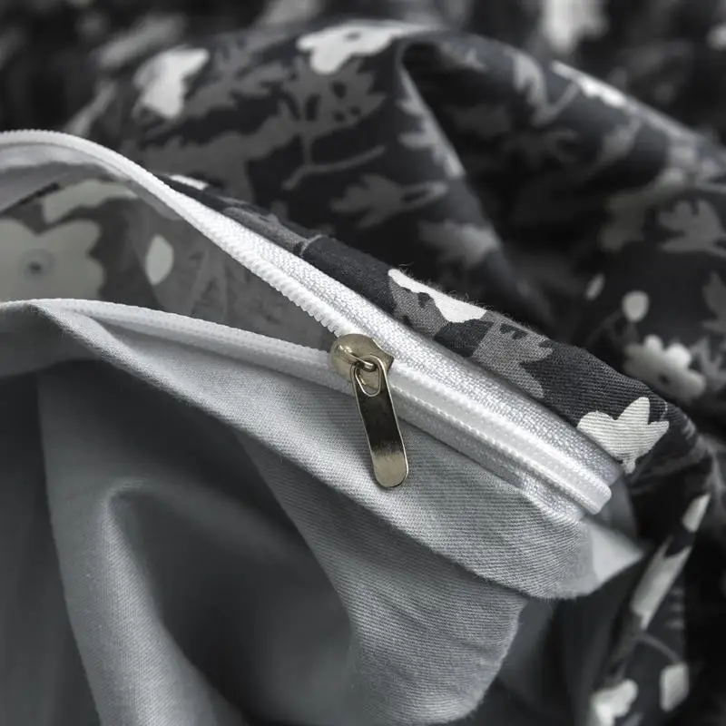 Комплект постельного белья из хлопка с цветочным принтом Высококачественная