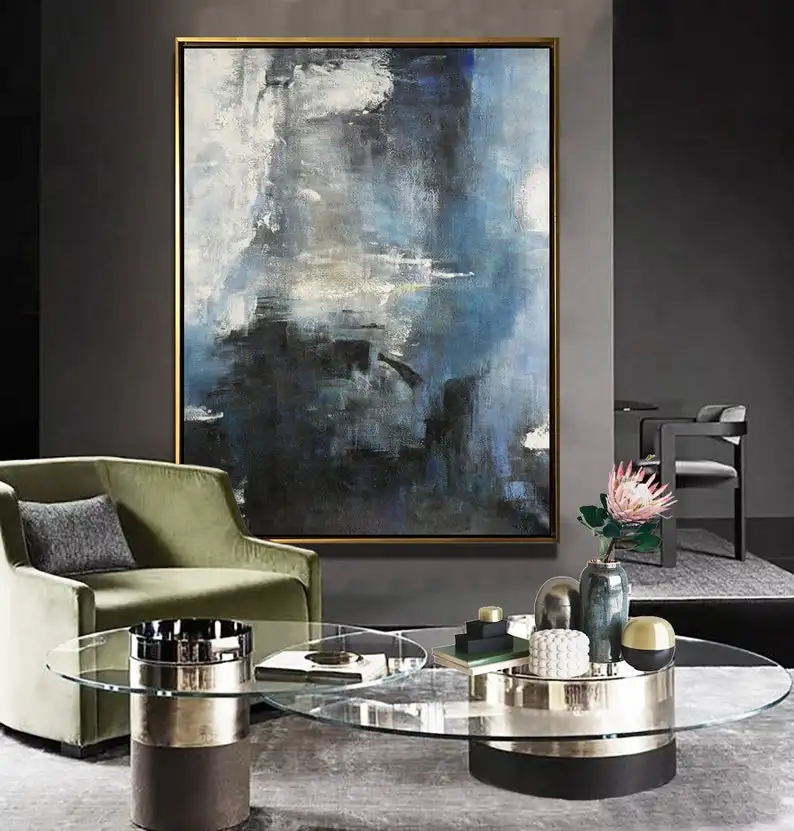 Beste Canvas Schilderij Abstract Woonkamer Decor Moderne Kunst Handgemaakte Kunstwerk Grey Grote Originele Schilderijen Hotel Muur Decor Art