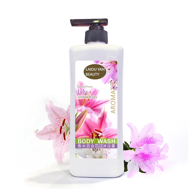 Парфюмерный гель для душа с лилиями шелковистая кожа пухлая пена освежающий
