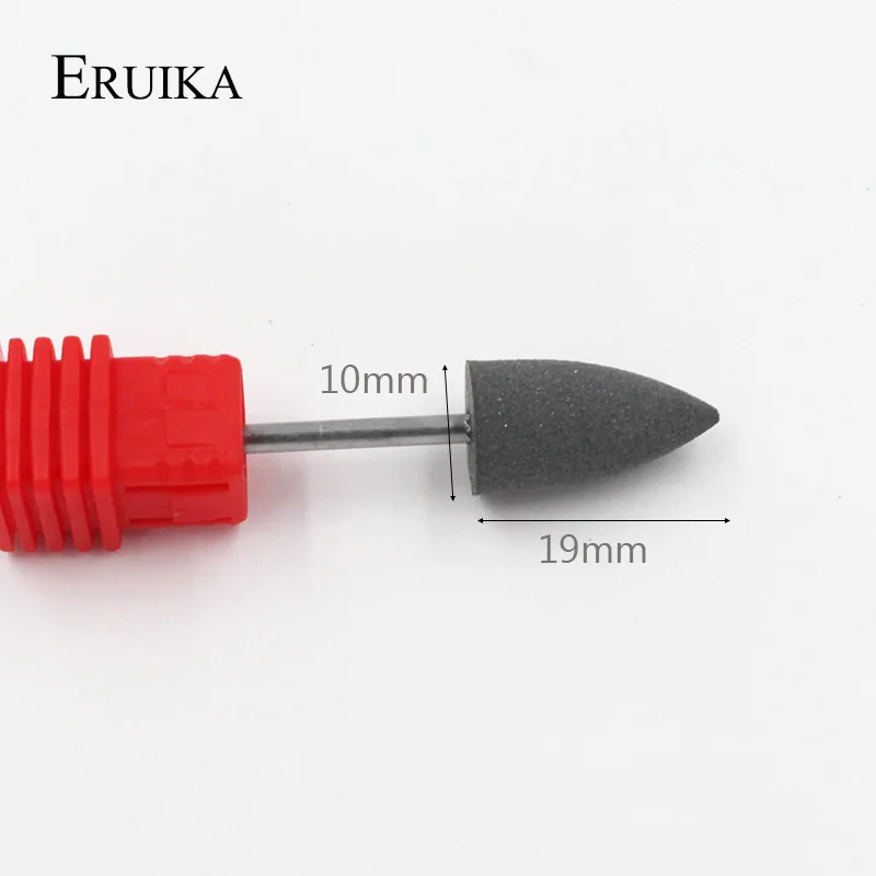 ERUIKA 4 шт./компл. цилиндрические насадки для ногтей резиновые силиконовые буфер