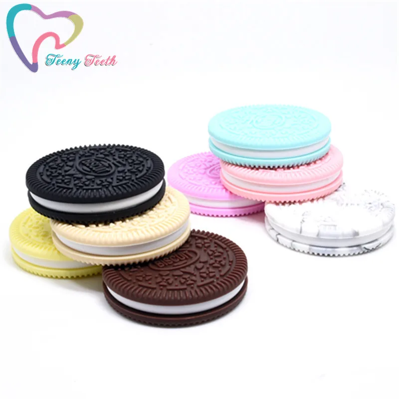 5 шт. Печенье Oreo бусины силиконовый Прорезыватель для зубов печенье Форма