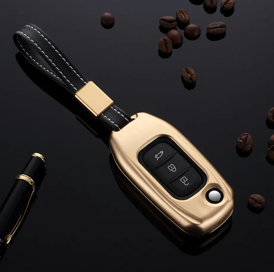 Автомобильный Алюминий сплава чехол держатель для ключа оболочки Renault Koleos 2017 Kadjar