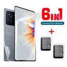 Гидрогелевая пленка с полным покрытием 6 в 1, передняя + задняя + объектив камеры для Xiaomi Xiomi Mi Mix 4, 5G, 2021, 6,67 дюйма, Защитная пленка для экрана