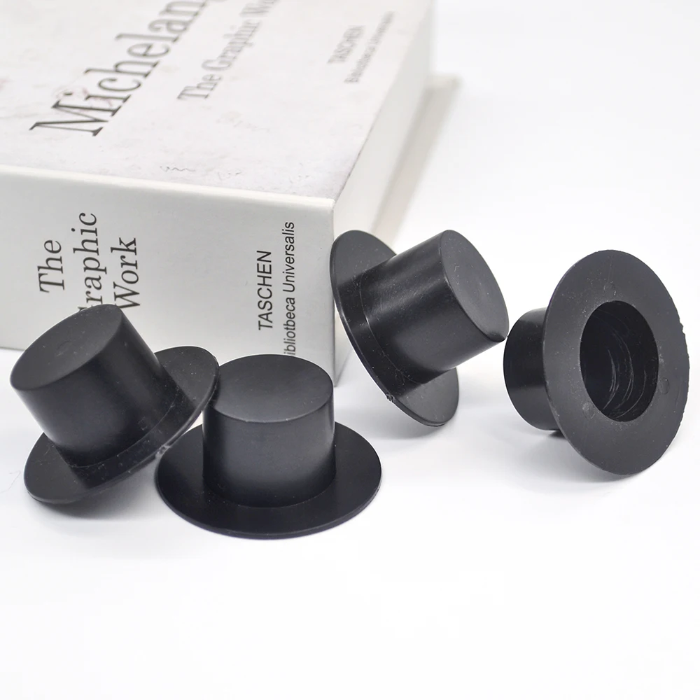 24 шт. Мини шляпа клоуна Снеговик черная пластиковая кукла аксессуары сделай сам