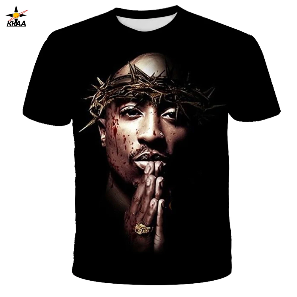 

2021 New Summer New Fashion Men Women T Shirt Rapper 2pac Tupac 3d Print Hip Hop T Shirts Casual Cool Tshirt Men Plus Size 6XL