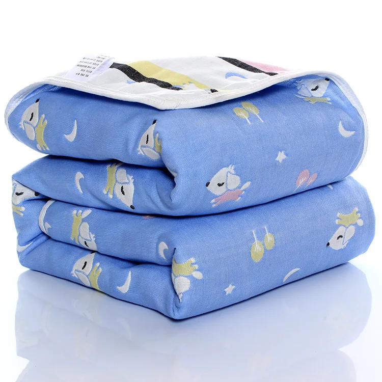 Baby Cotton Blanket Six-layer Gauze Children's Bath Towel Newborn Thin Quilt Infant Summer | Мать и ребенок