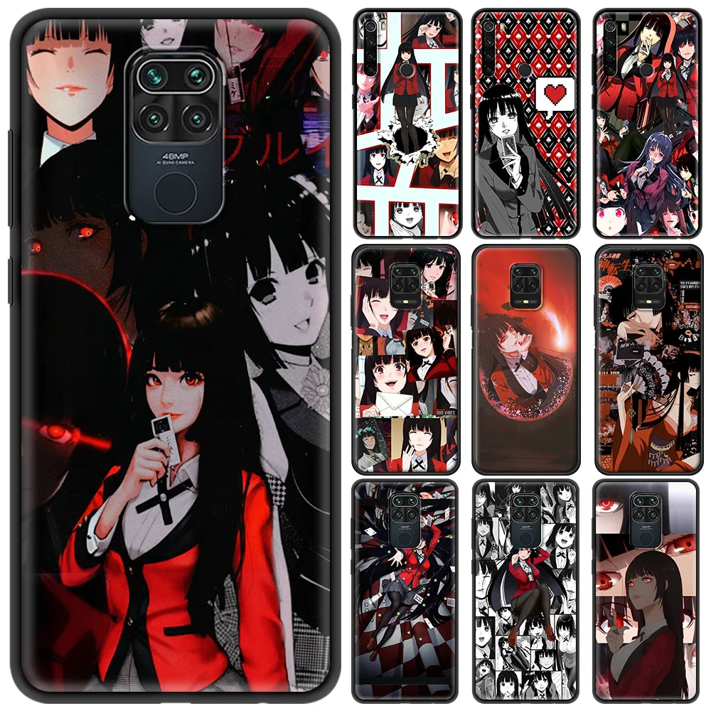 

Luxury Coque for Redmi Note 10 Note 9 8 7 9T 8T 9S Pro 7A 8A 9 9A 9C K40 Pro Plus Silicon Phone Case Kakegurui Anime