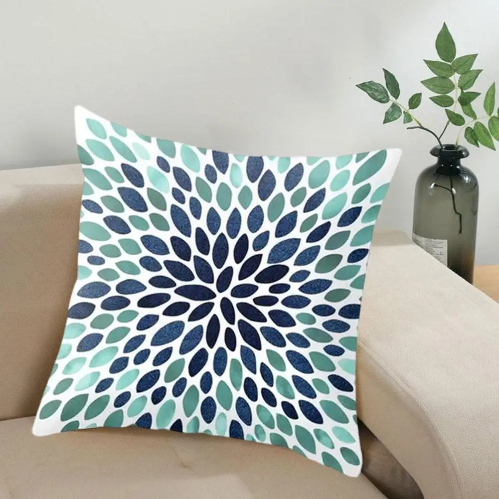 

Ocean Pink Geometric Beach Digital Printing Peach Skin Decor Printed For Bedroom Pillows Cushion Cover Home Pillowcase J0X9