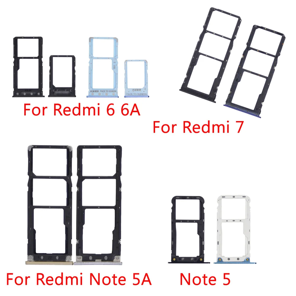 Адаптер для держателя SIM-карты Xiaomi Redmi 7 6 6A Note 5A 5 | Мобильные телефоны и аксессуары