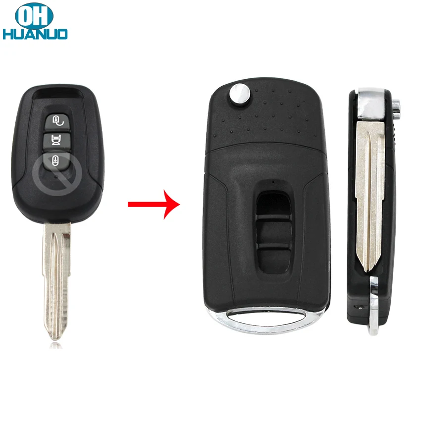 Складной чехол с 3 кнопками и дистанционным управлением для Chevrolet Captiva 2008-2013