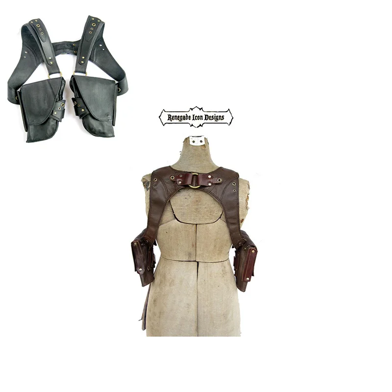 Стимпанк средневековый кожаная сумка через плечо Винтаж чехол для телефона