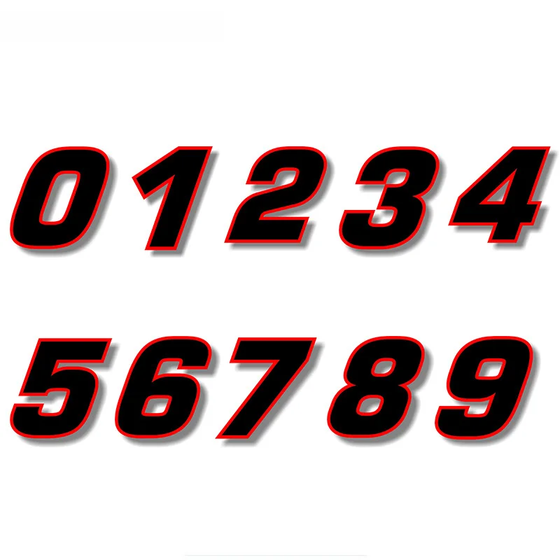 

Черная (красная окантовка) Quare, наклейка с номером гонки, Виниловая наклейка для автомобиля, мотоцикла, 15 см * 15 см
