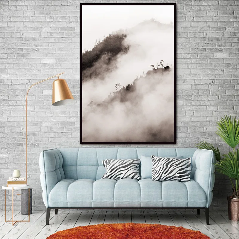 Домашний Декоративный спрей картина холст один скандинавский дом настенная