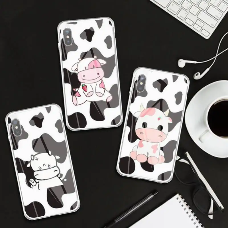

Cow Print Phone Case Transparent Case For IPhone 6 6s 7 8 Plus X Xs Xr Xsmax 11 12 Pro Promax 12mini