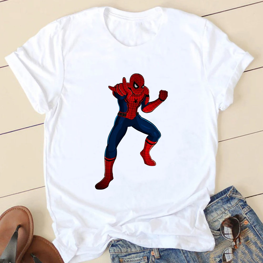 Лето 2021 футболки с принтом Marvel для начинающих футболка унисекс большого размера d