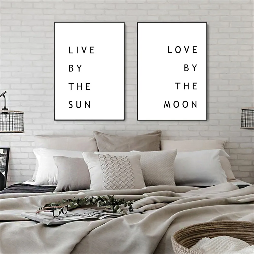 Картина на холсте Живи от солнца Любовь Луны |