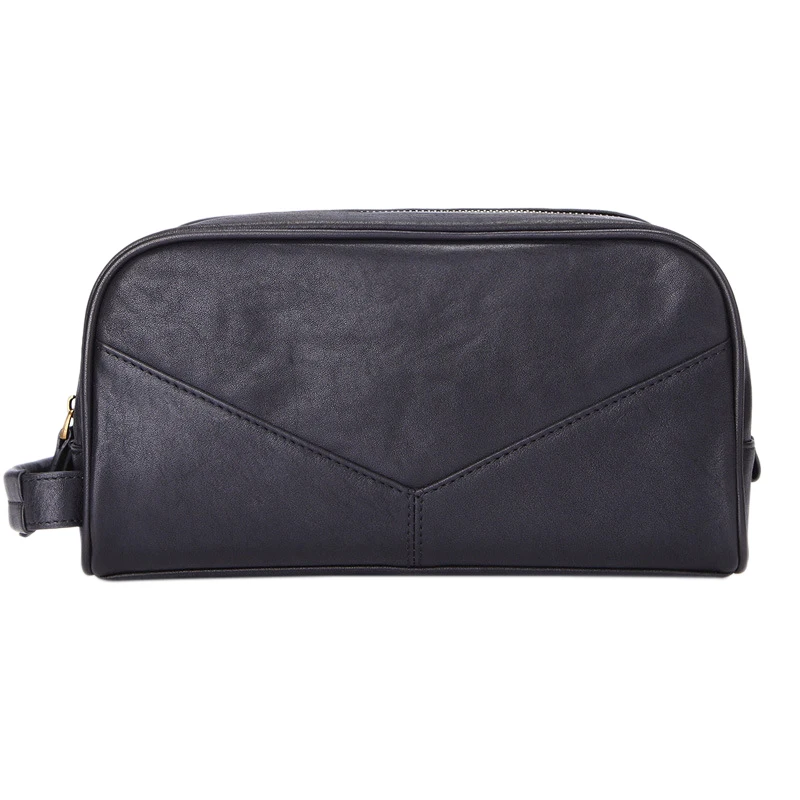 MISFITS Men's Wash Bag Multi-Function Ladies Cosmetic Large-Capacity Leather Double-Layer Handbag |