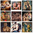 Набор для рисования по номерам на холсте интимный человек