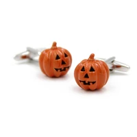 wholesale mens fashion christmas cufflinks cuff links high quality luxury halloween pumpkin style jewelry for mens shirts