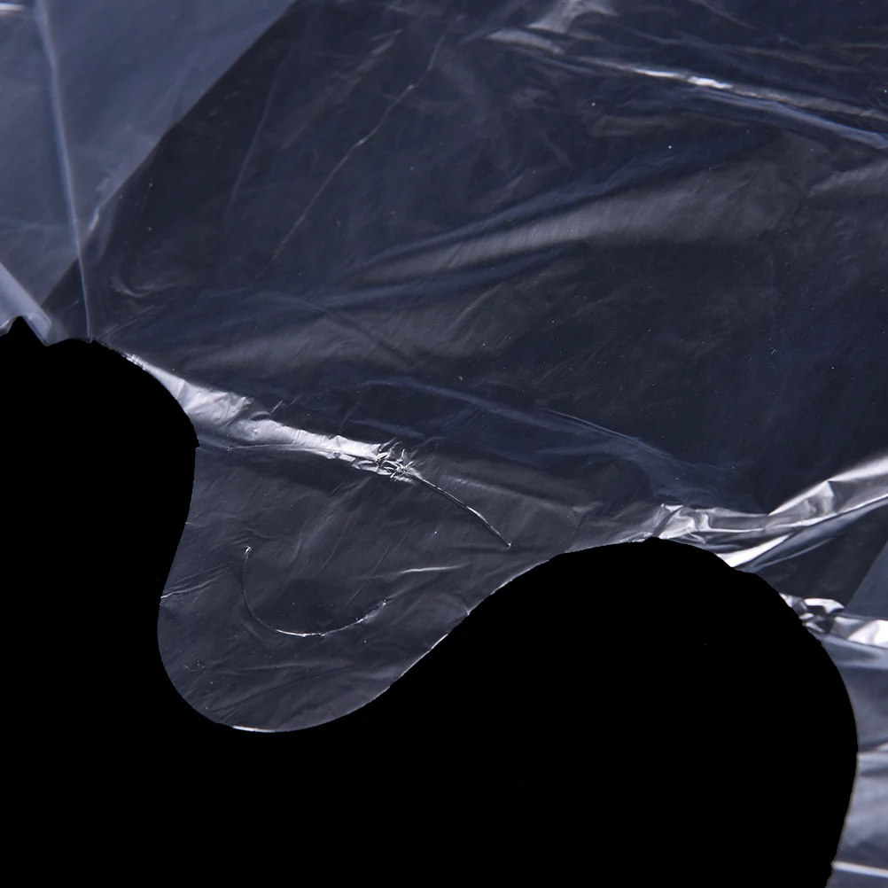 

46pcs/lot 15x23cm Transparent Shopping Bag Supermarket Plastic Bags With Handle Food Packaging