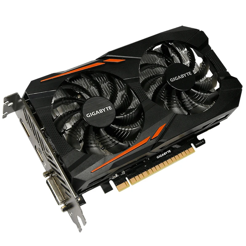 Видеокарта Gigabyte GTX 1050 2 ГБ NVIDIA GeForce GDDR5 128 бит PCI 3 0 DVI HDMI б/у|Видеокарты| |