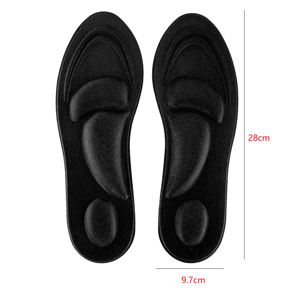 

4D Memory Foam Orthopedic Insoles For Shoes Women Men Flat Feet Arch Support Massage Plantar Fasciitis Sports Pad