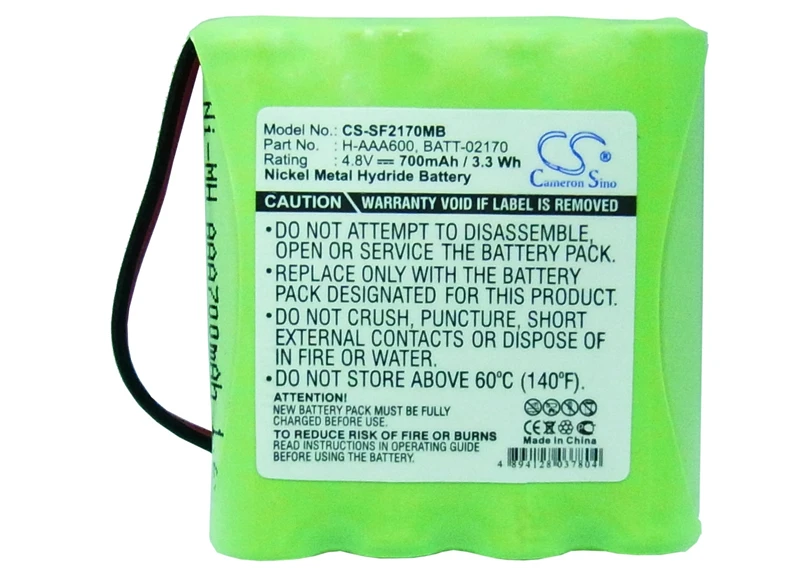 

Cameron Sino 700mAh Battery SBC-EB4880 for Philips SBC 468/91, EB4870, SC364, SC365, SC450, SC465/91, SC468/91, SC468/92