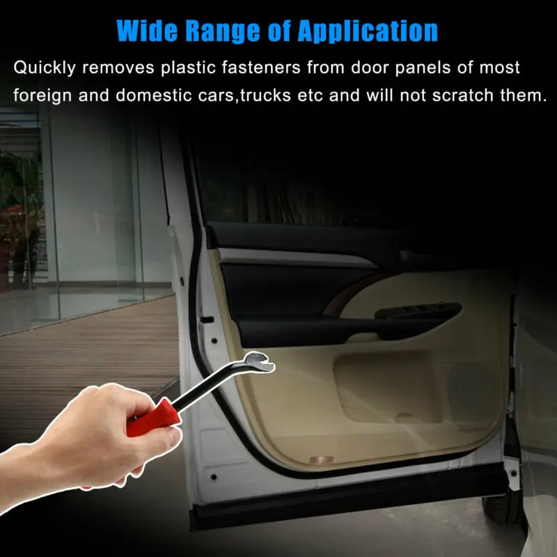 

Auto Car Door Black+Red Panel Remover Body Retainer Upholstery Durable
