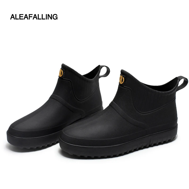 Ботинки мужские резиновые модные водонепроницаемые сапоги для шеф повара