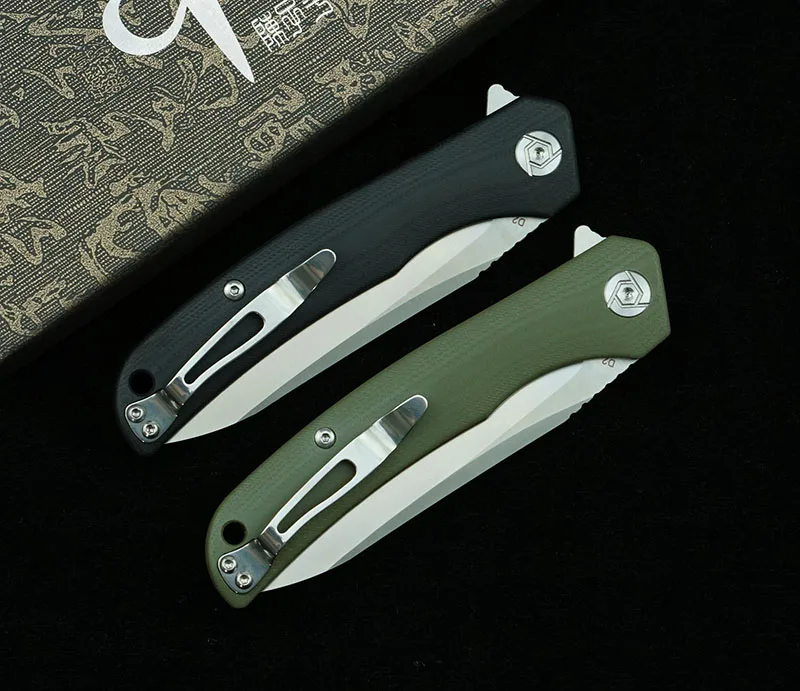 

CH new 3020 folding knife D2 steel G10 handle outdoor camping survival kitchen fruit knife multifunctional EDC tool knife