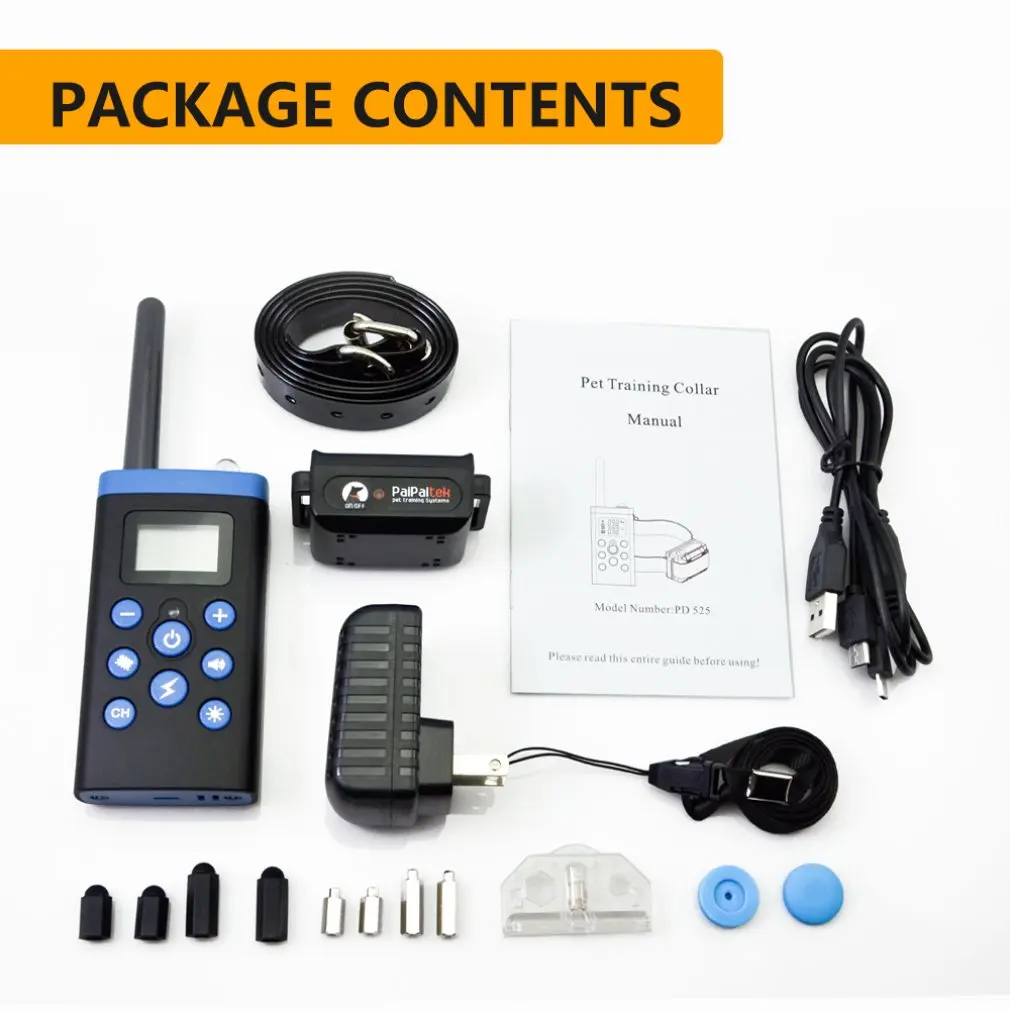 

PaiPaitek PD 525-1-TIO Training Collar With Remote Dog Bark Collar Rechargeable Automatic Bark Stop Shock Collar