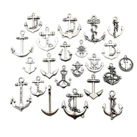 10pcs anchors charms pendants diy jewelry making alloy findings accessory for necklaces earrings